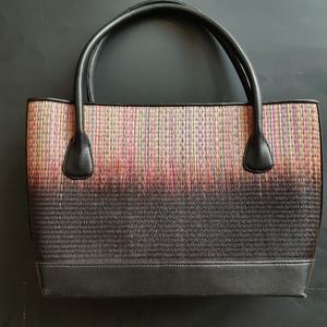 LE SAC  Kultura Woven Shoulder tote Bag handcrafted